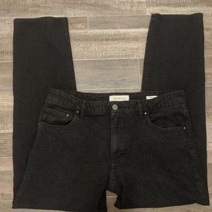 Calvin Klein black denium straight slim jeans 36